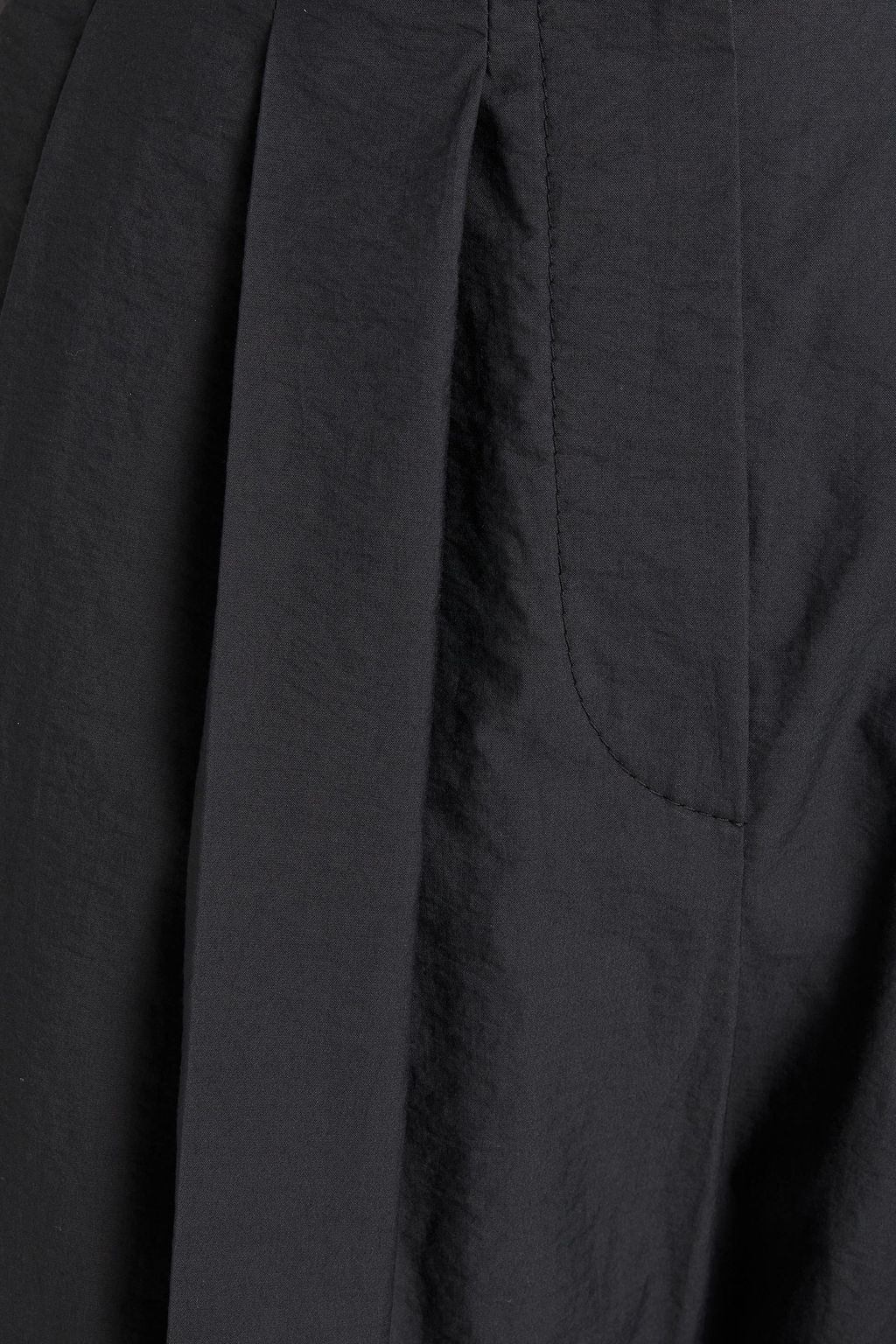 BRUNELLO CUCINELLI Pleated cotton-blend straight-leg pants
