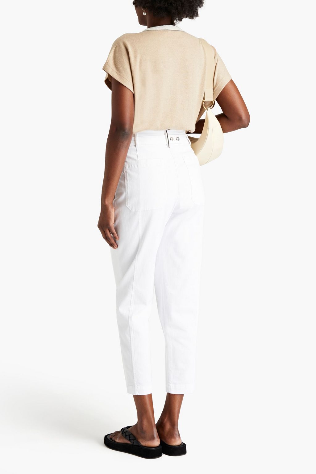 BRUNELLO CUCINELLI Bead-embellished cashmere top