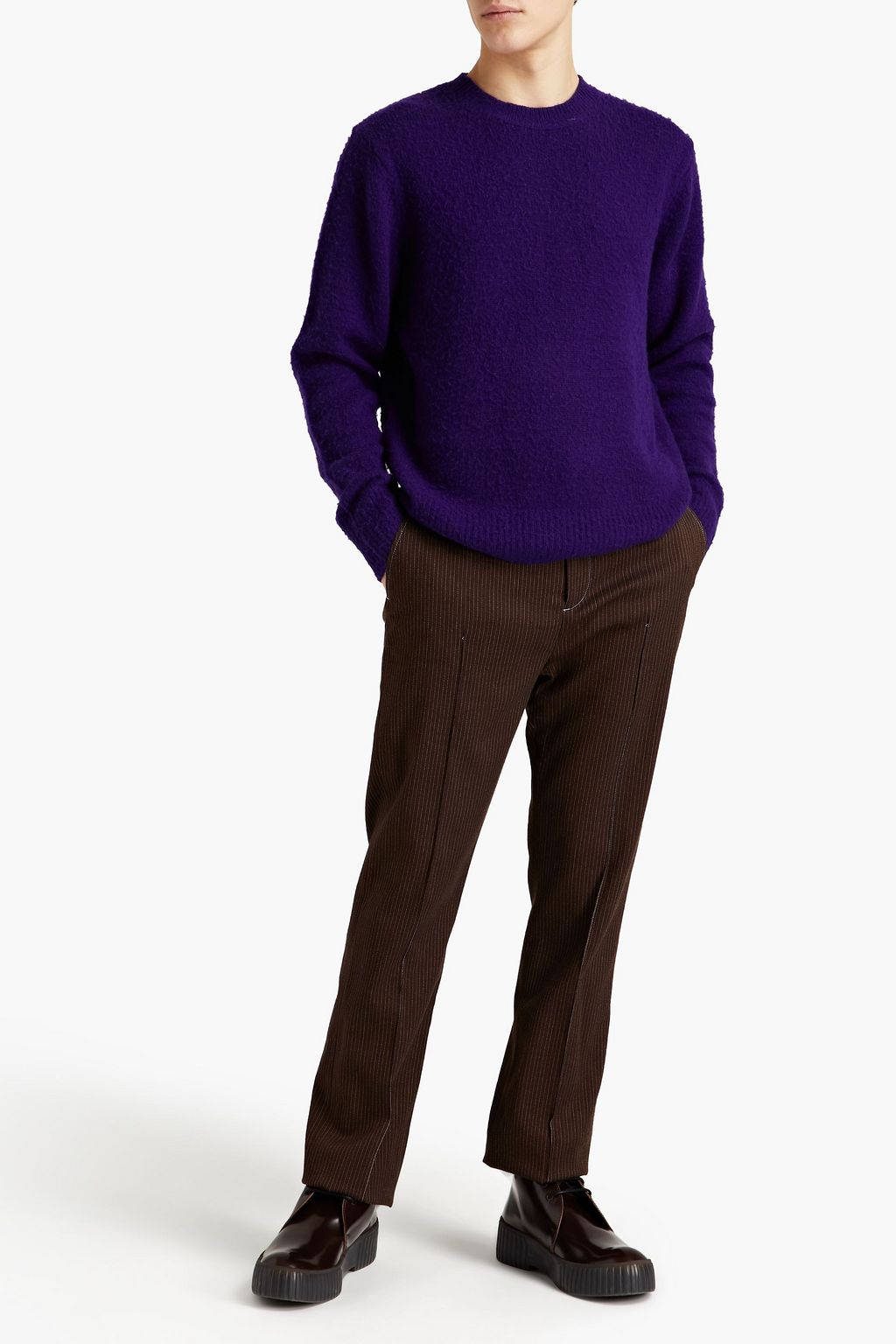 ACNE STUDIOS Brushed wool and cashmere-blend sweater