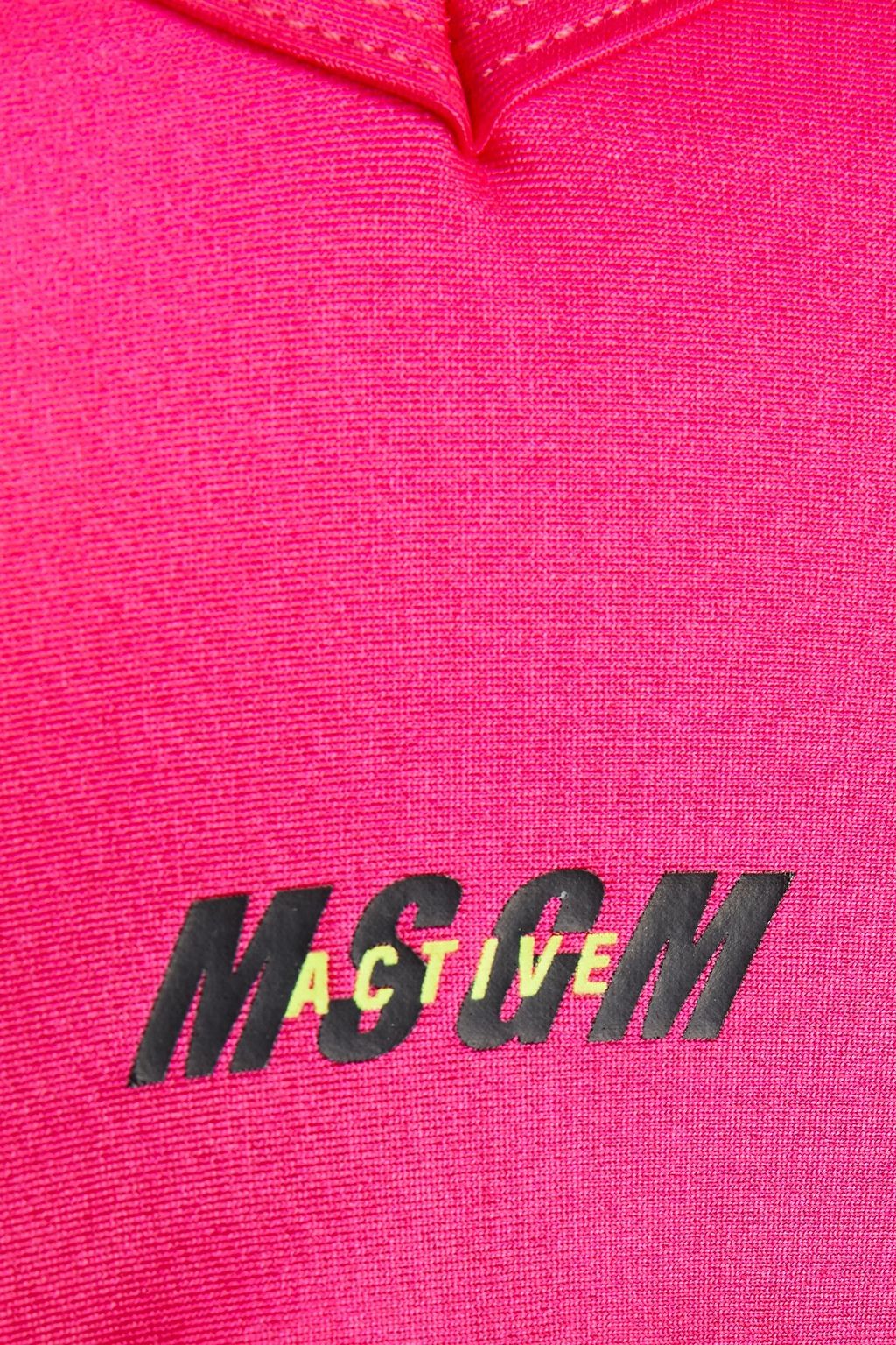 MSGM Printed stretch-jersey sports bra