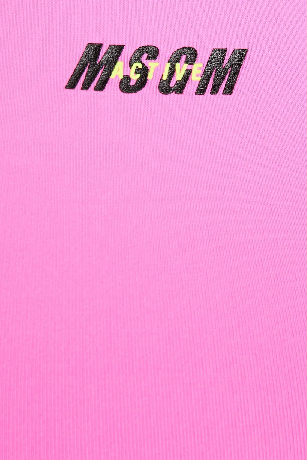 MSGM Printed neon jersey sports bra