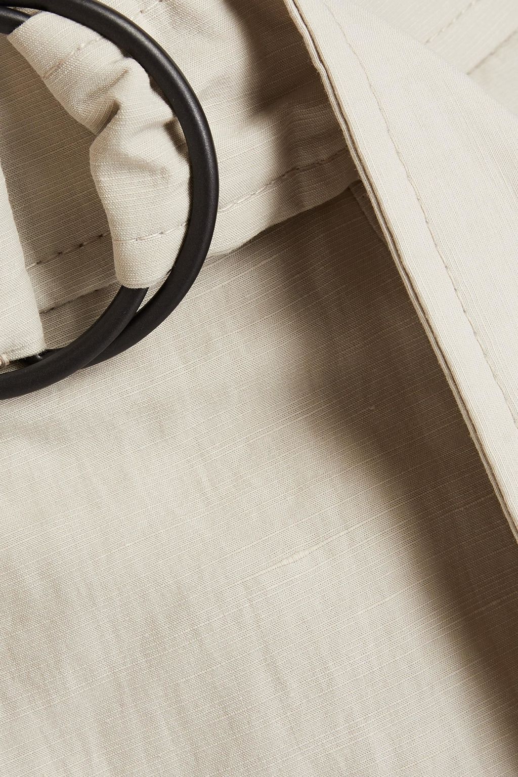 BRUNELLO CUCINELLI Belted cotton and hemp-blend cargo pants
