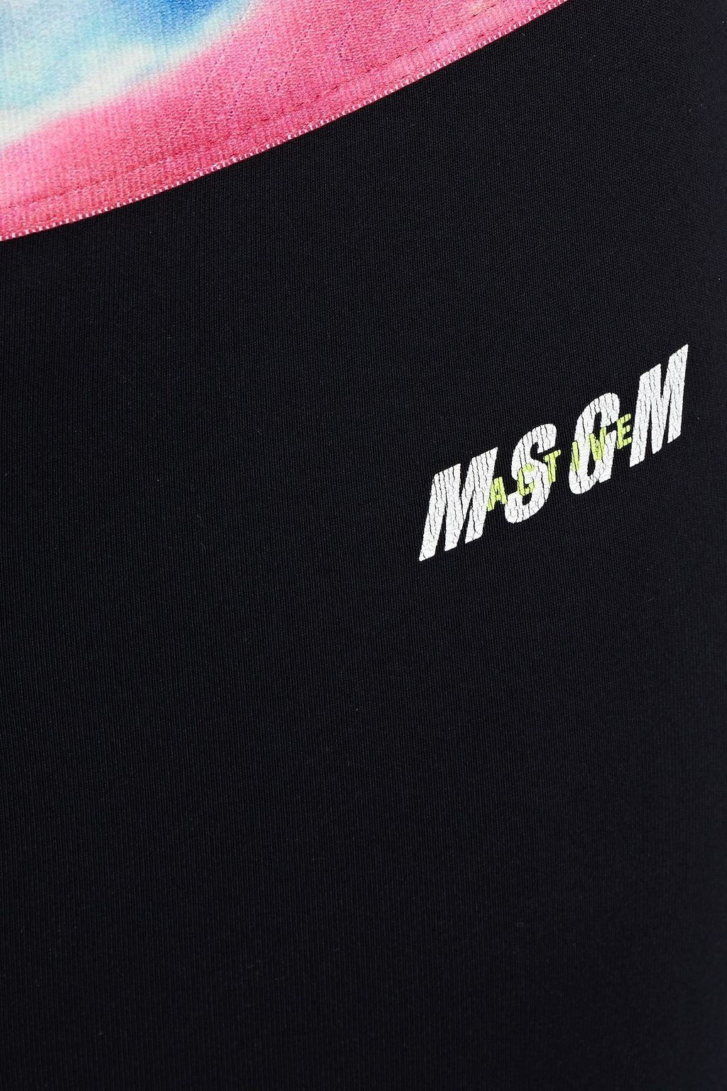 MSGM Printed neon jersey leggings