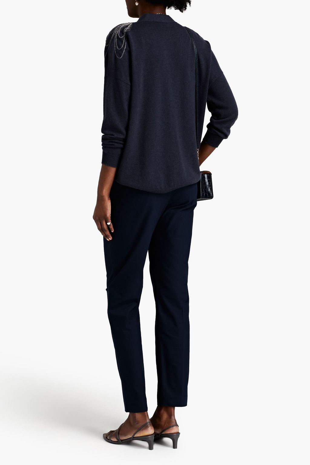 BRUNELLO CUCINELLI Bead-embellished cashmere cardigan