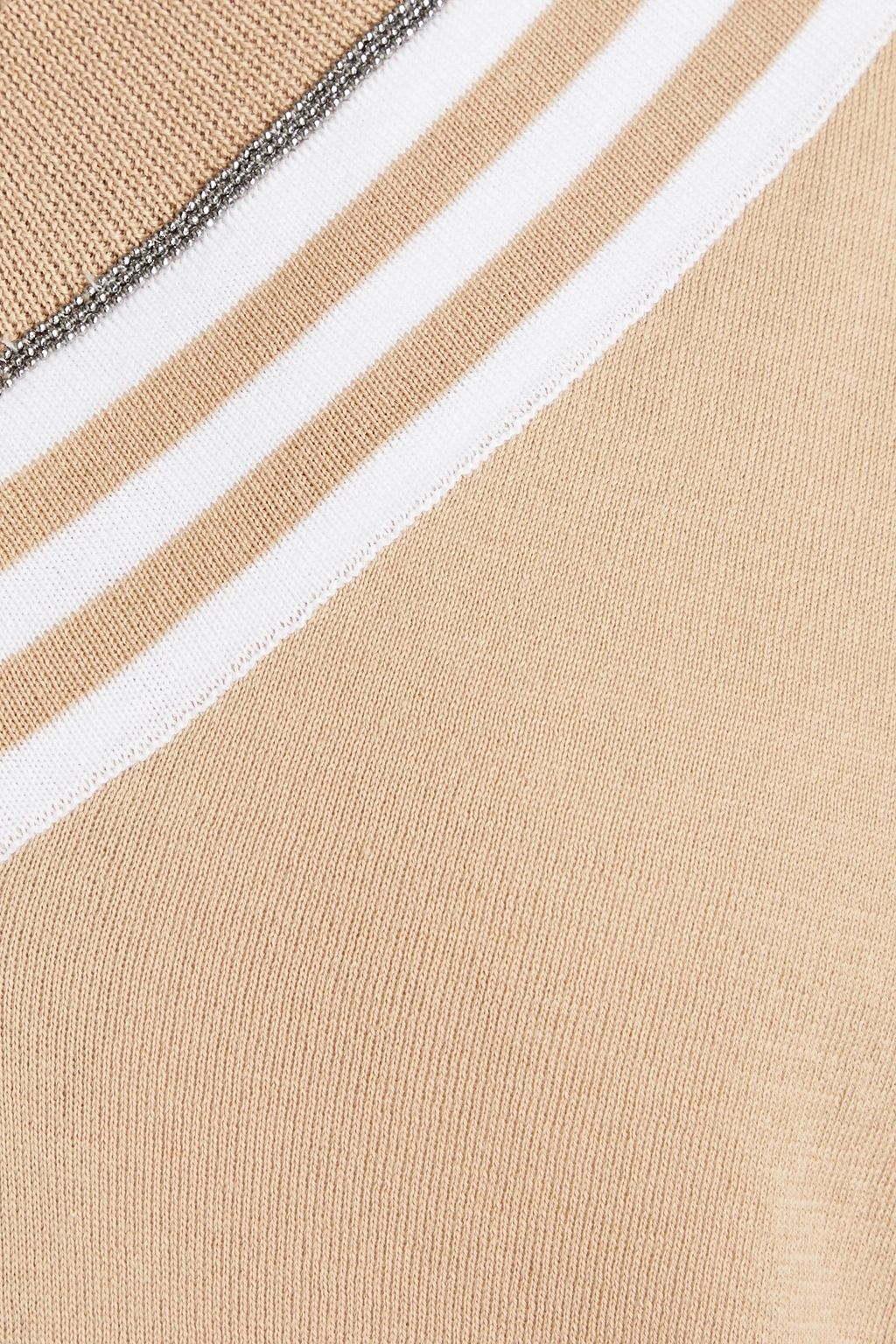 BRUNELLO CUCINELLI Bead-embellished cotton sweater