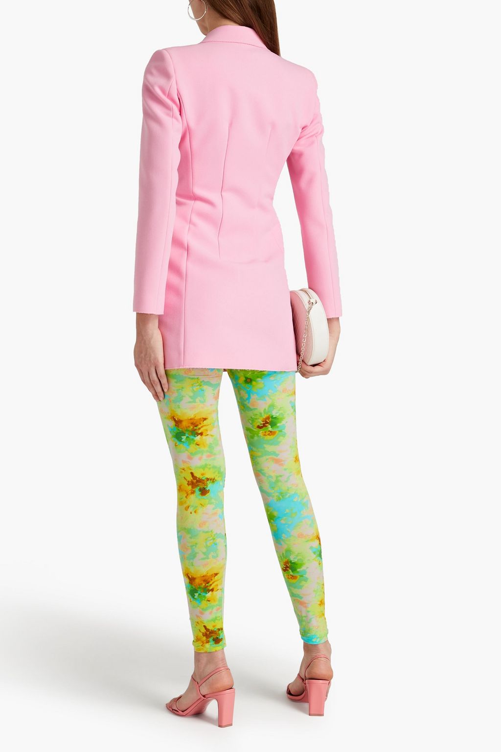 MSGM Tie-dyed stretch-jersey leggings
