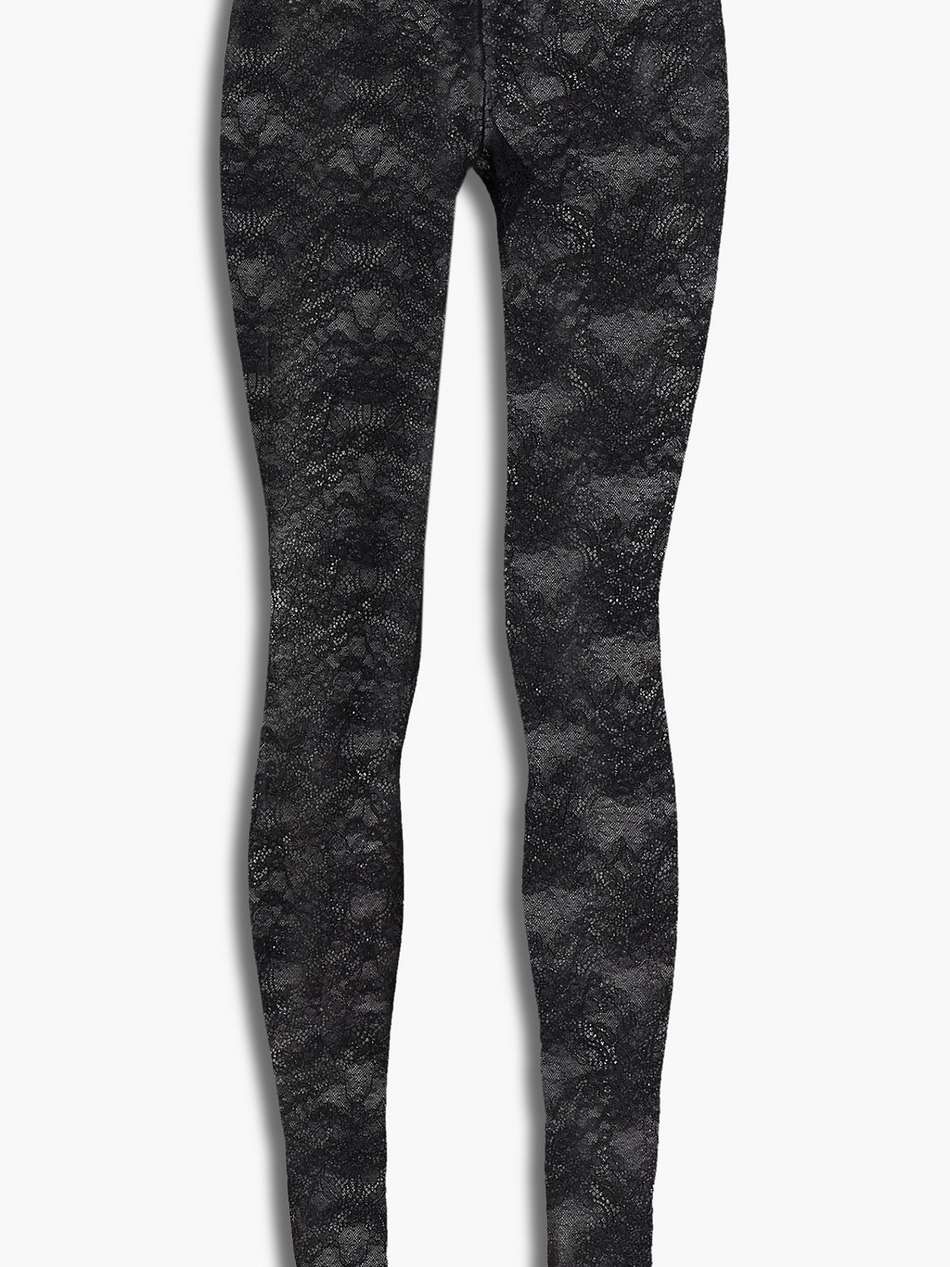 stretch-lace leggings