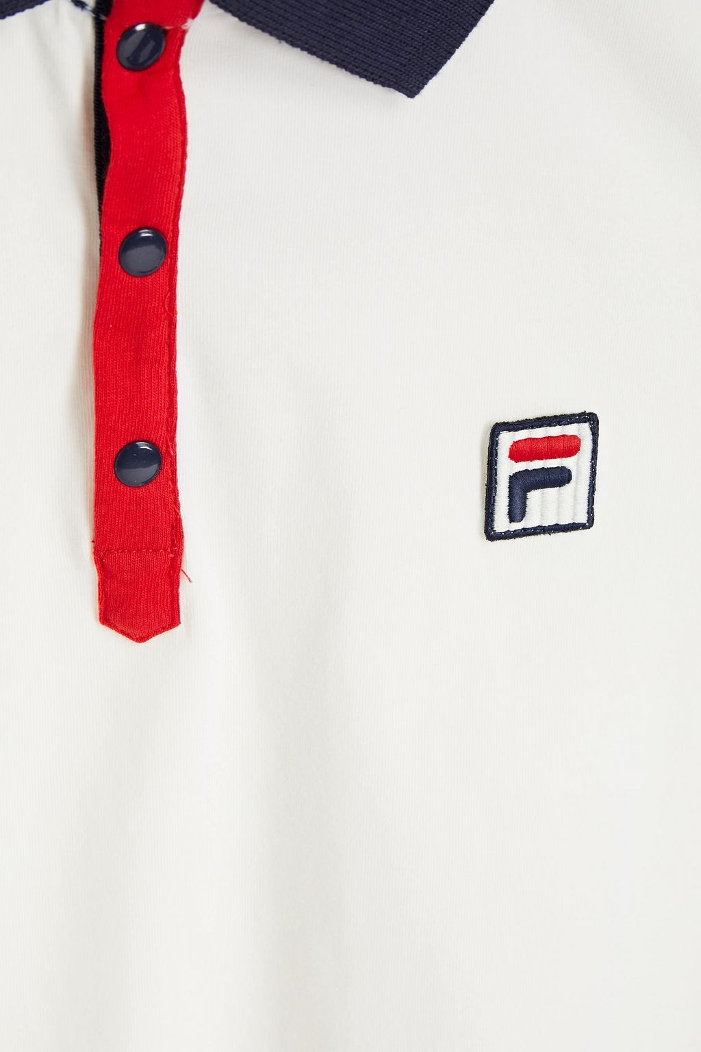 FILA Appliquéd cotton-blend jersey polo shirt