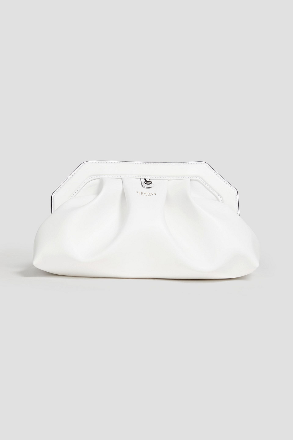Serapian Woman Secret Leather Clutch White Size --