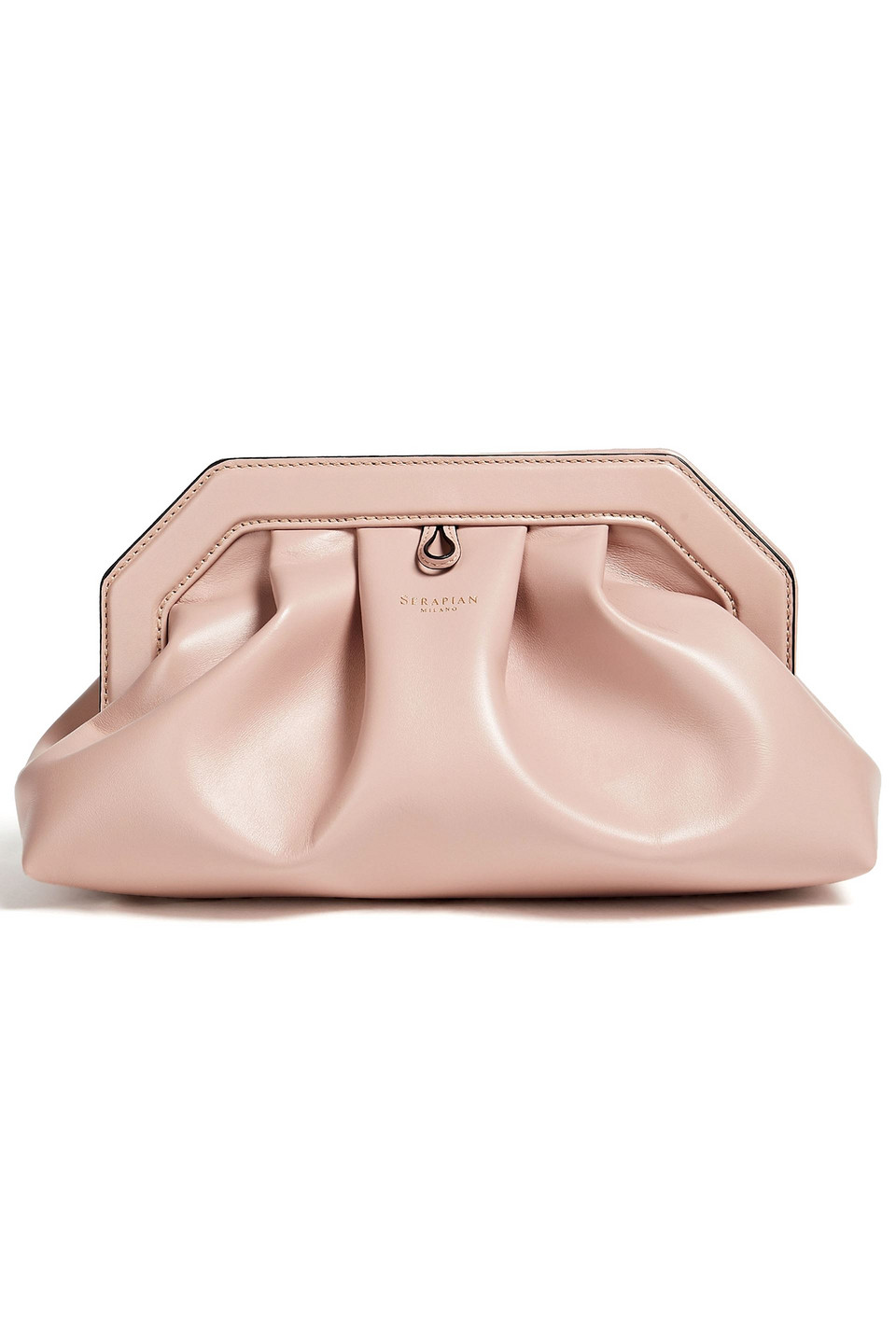 Serapian Woman Secret Leather Clutch Blush Size --