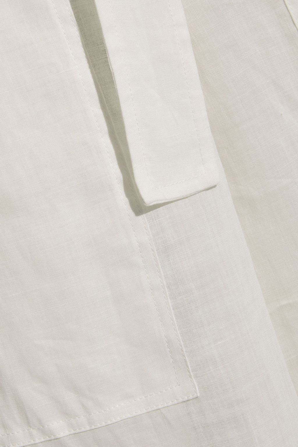 JOSEPH Talka belted ramie-voile wide-leg pants