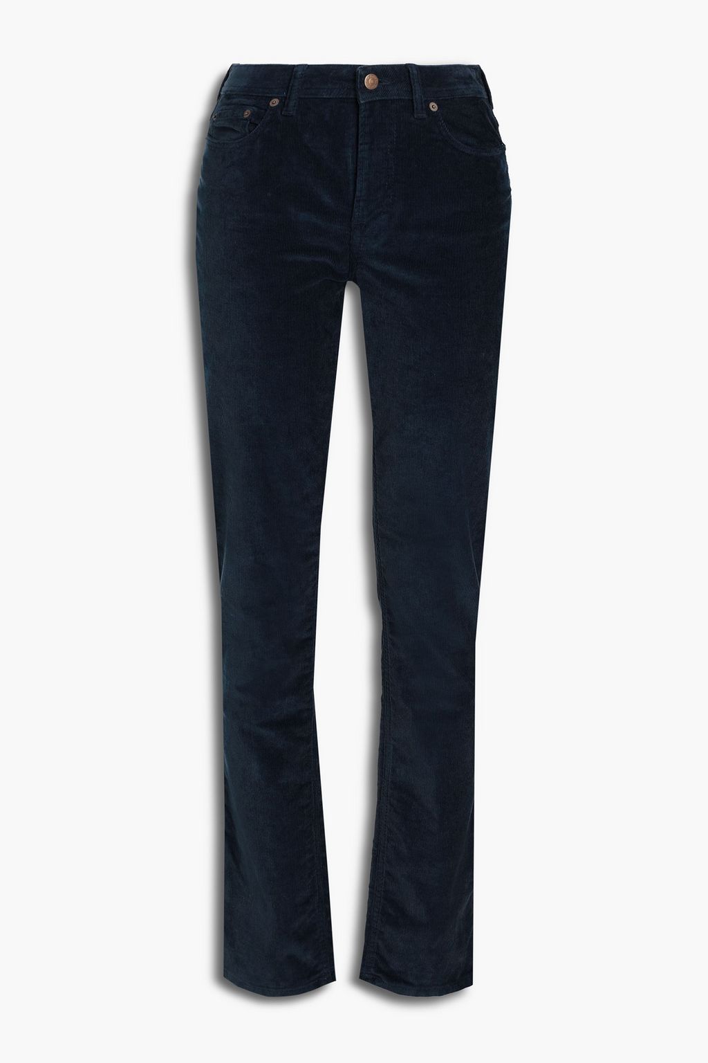 Navy South cotton-blend corduroy slim 