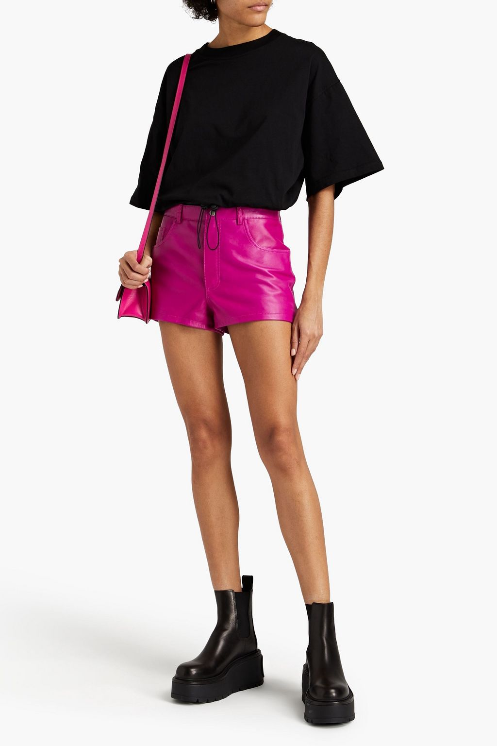 REDVALENTINO Neon cotton-jersey bodysuit