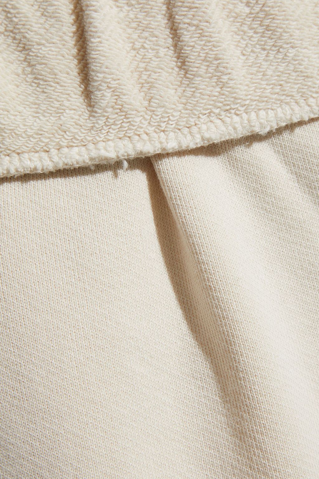 FRAME Organic French Pima cotton-terry wide-leg pants