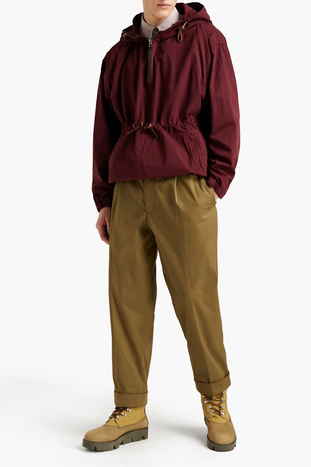 ACNE STUDIOS Cotton-twill hooded jacket
