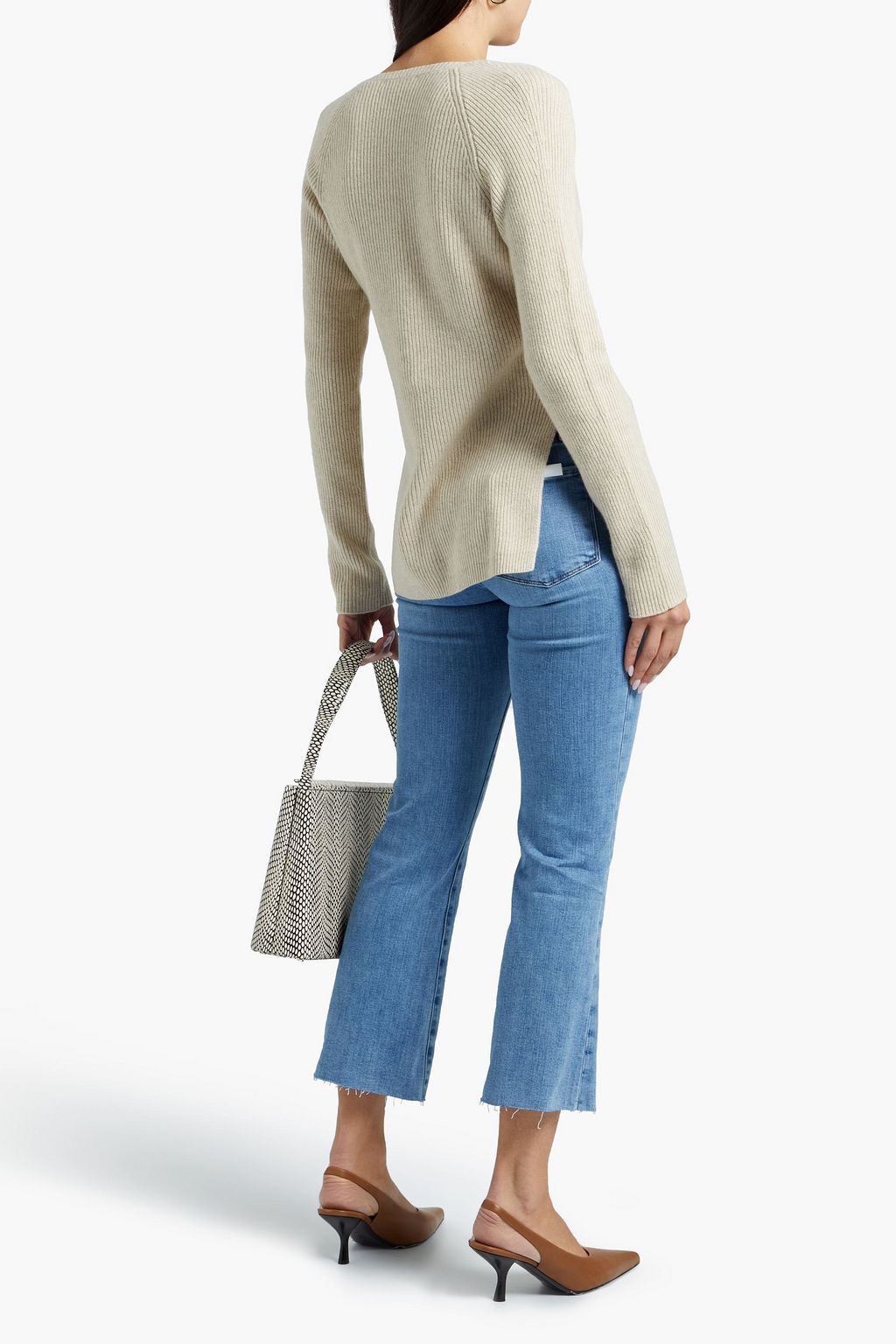 FRAME Le Crop Mini Boot mid-rise bootcut jeans