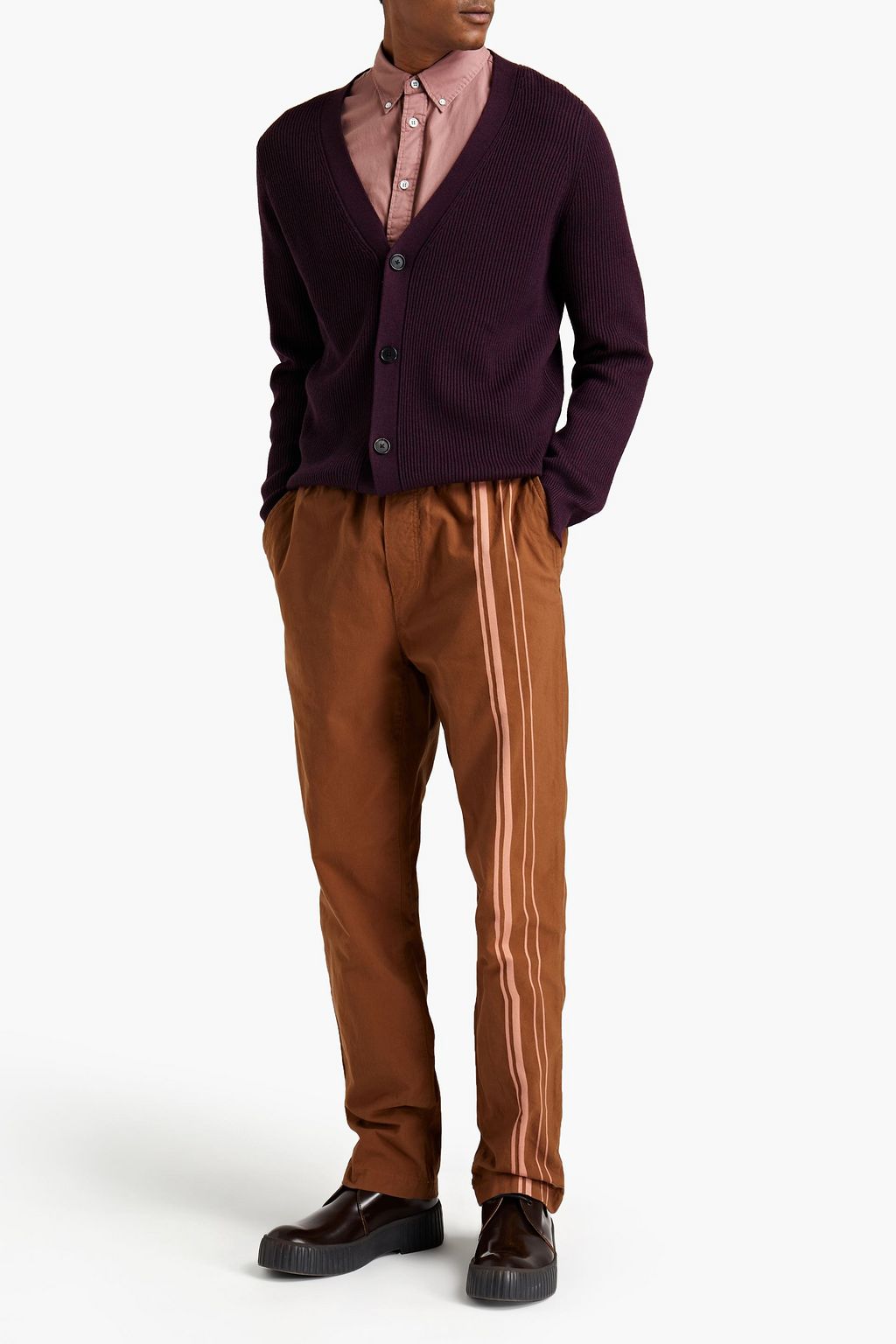 ACNE STUDIOS Striped cotton-canvas drawstring pants