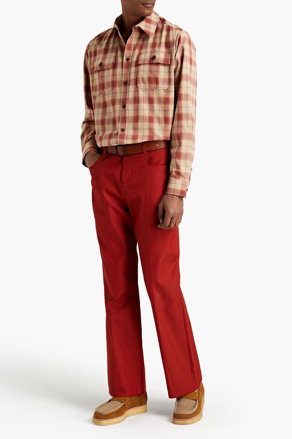 ACNE STUDIOS Frayed twill suit pants
