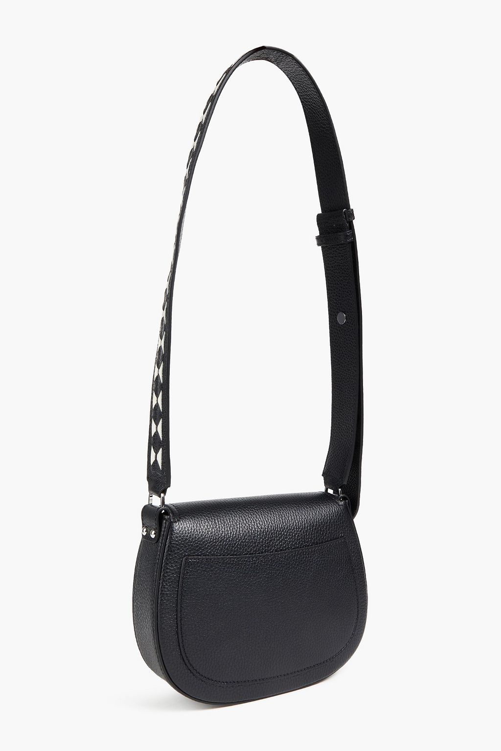 SERAPIAN Luna mini pebbled-leather shoulder bag