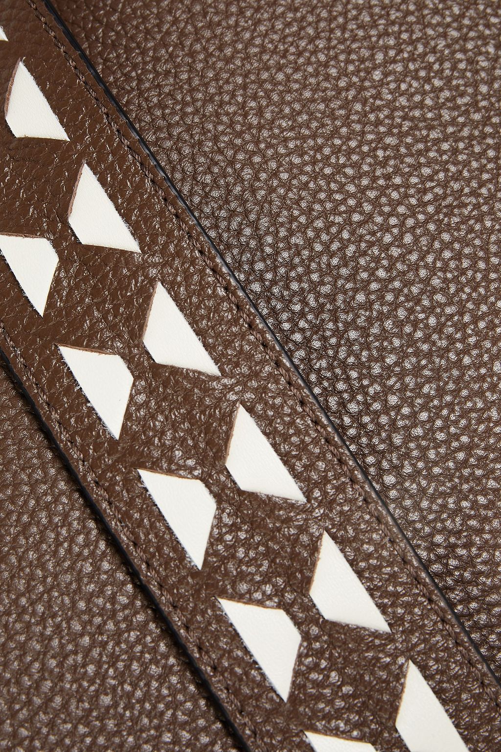 SERAPIAN Luna mini pebbled-leather shoulder bag