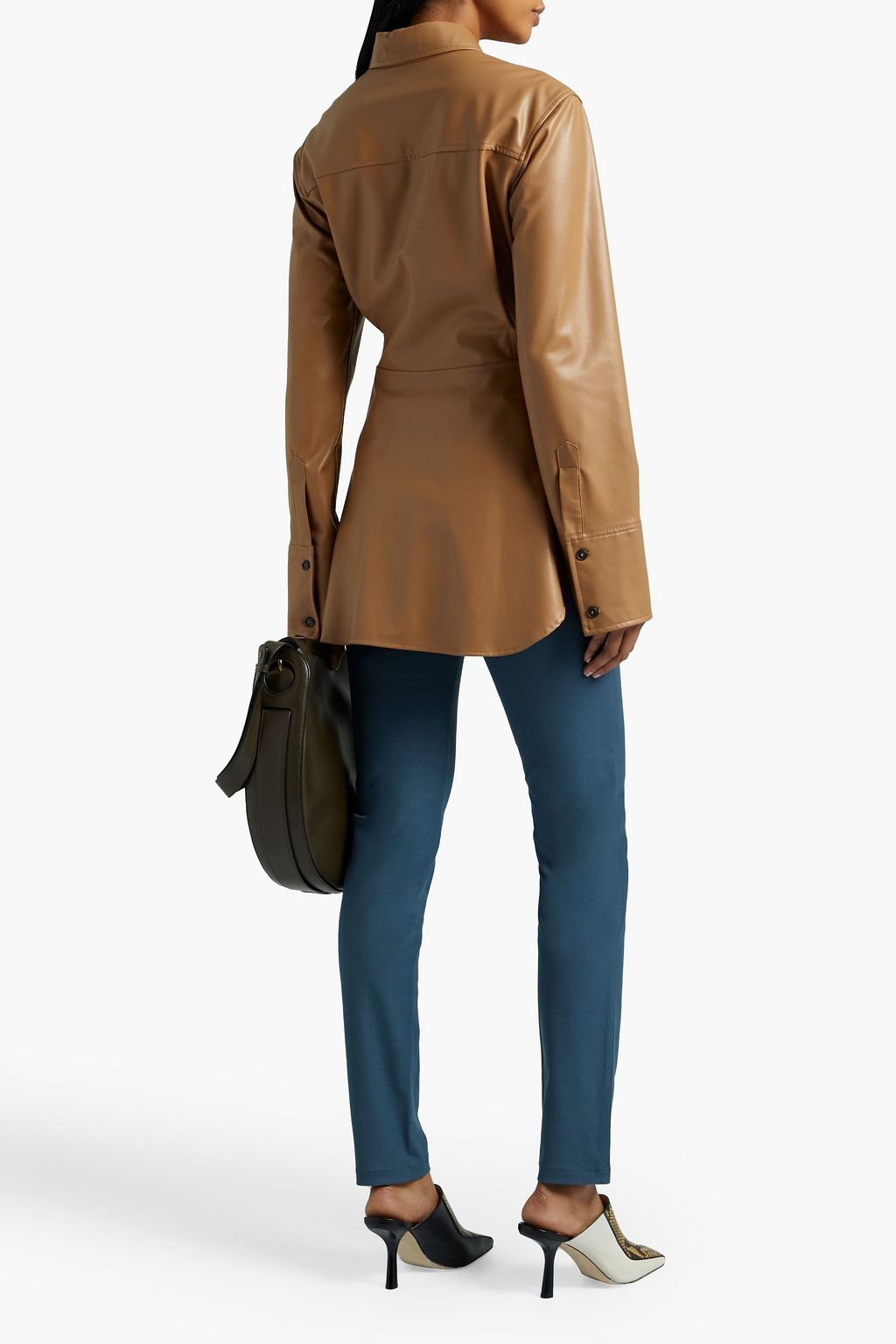 JOSEPH Stretch-gabardine leggings
