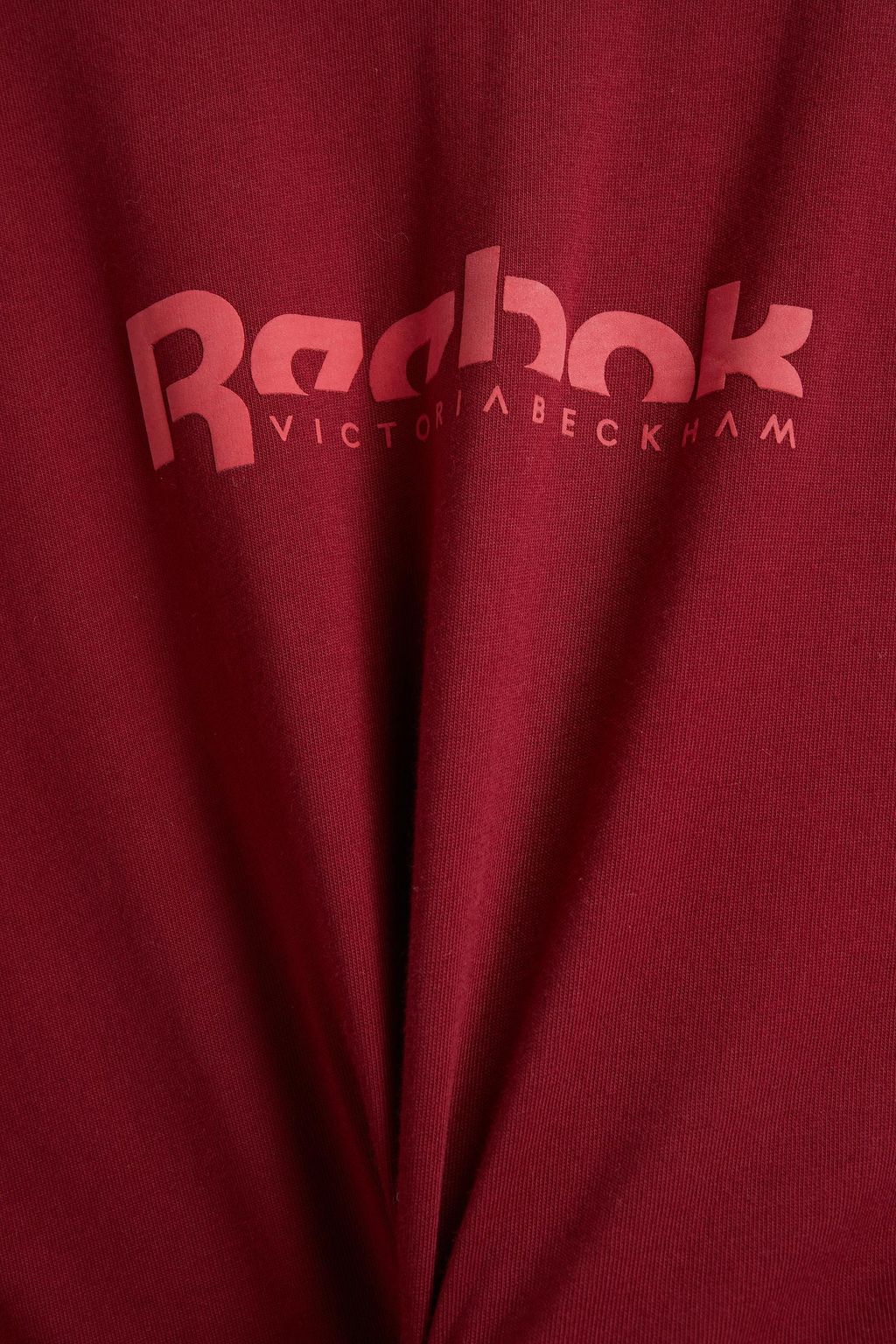 REEBOK X VICTORIA BECKHAM Printed cotton-jersey T-shirt