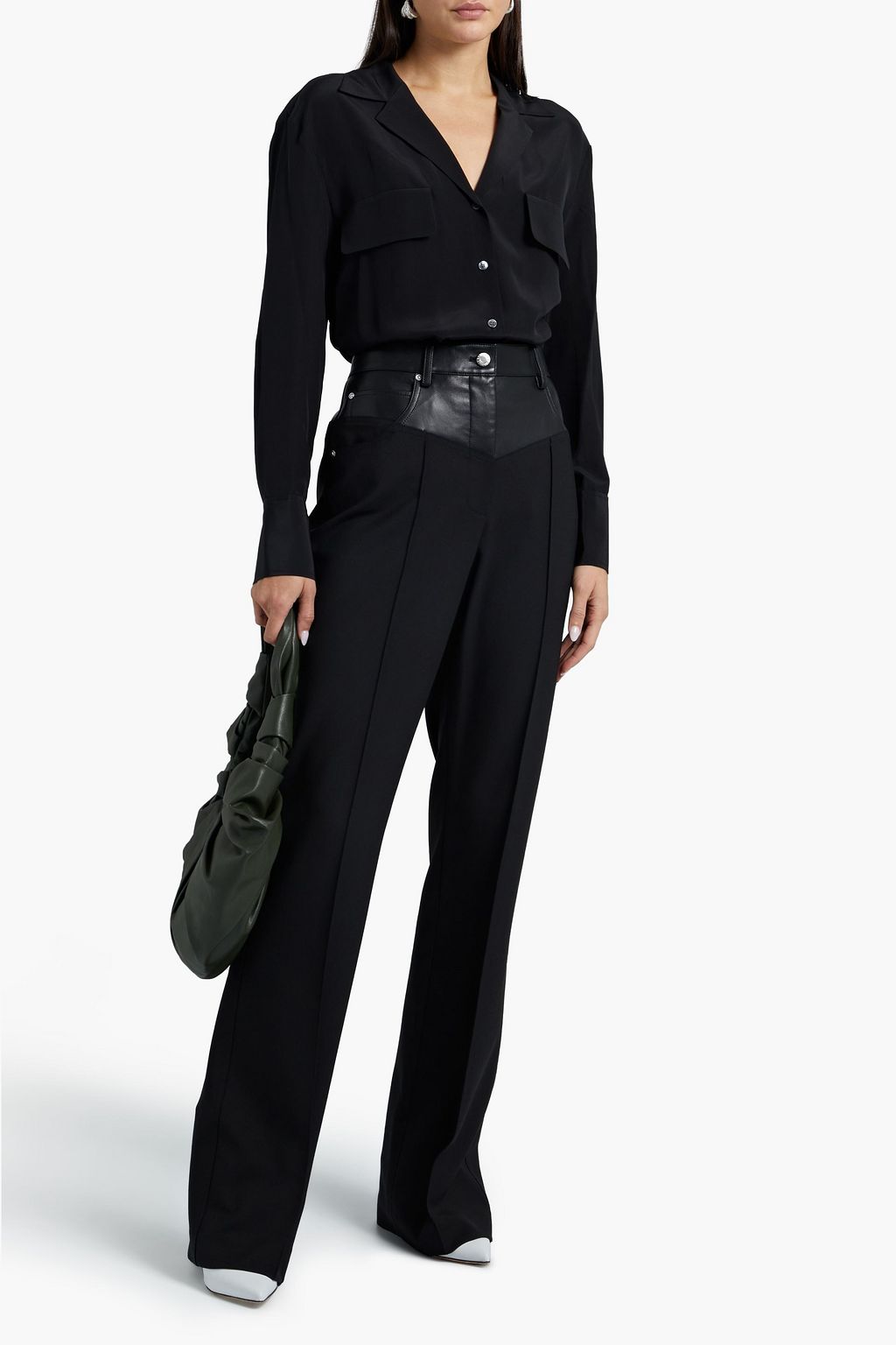 FRAME Silk crepe de chine shirt