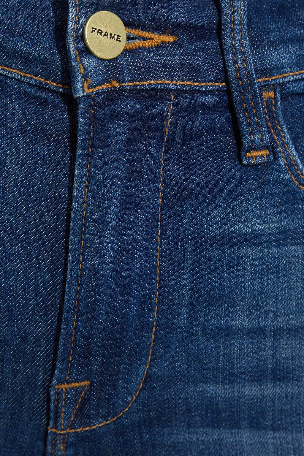 FRAME Le High faded high-rise skinny jeans