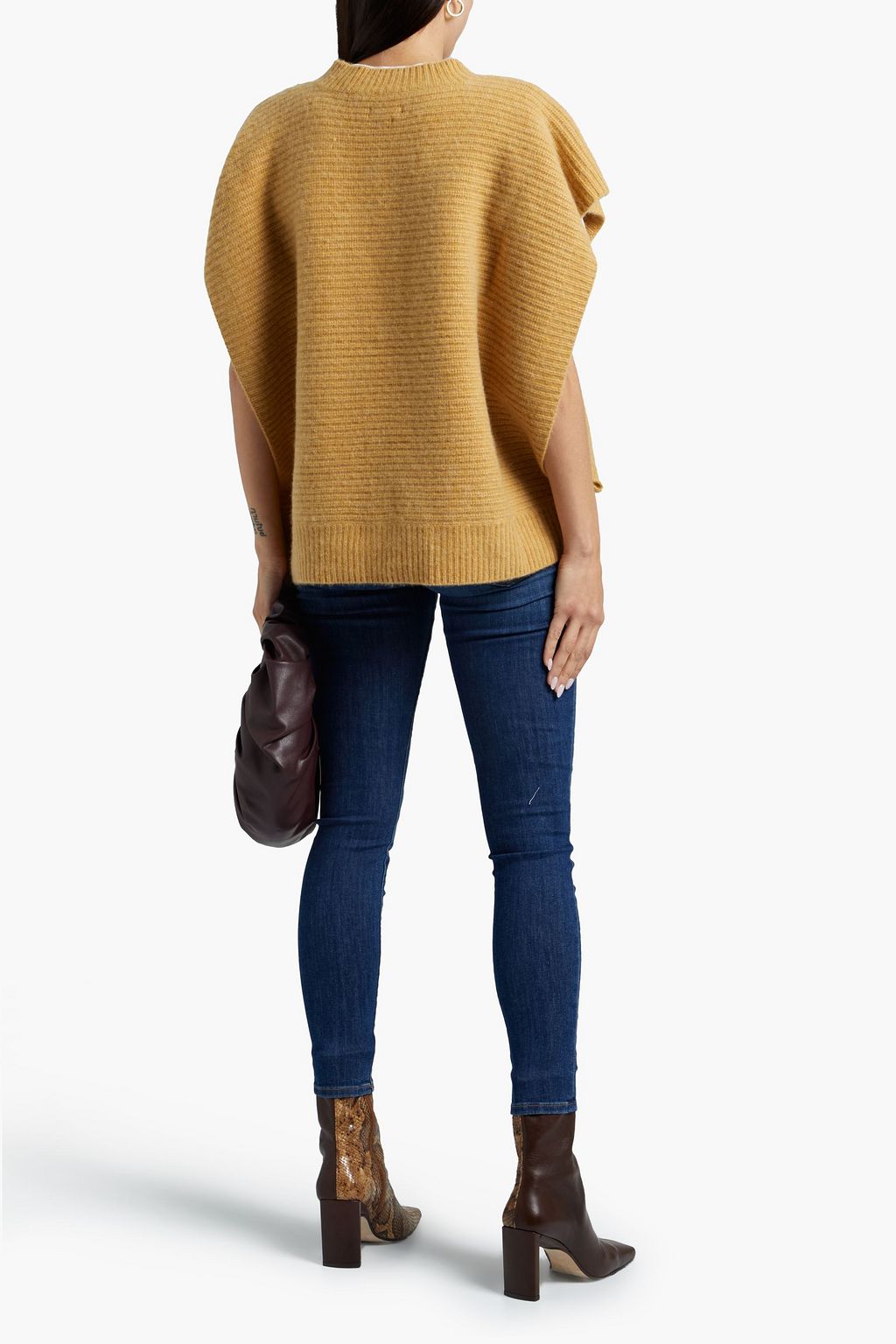 FRAME Le High faded high-rise skinny jeans