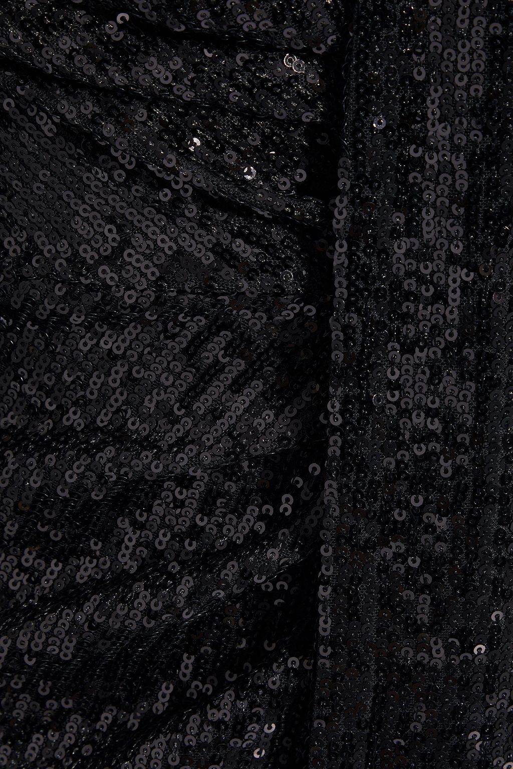 ONE33 SOCIAL Ruched sequined crepe mini dress