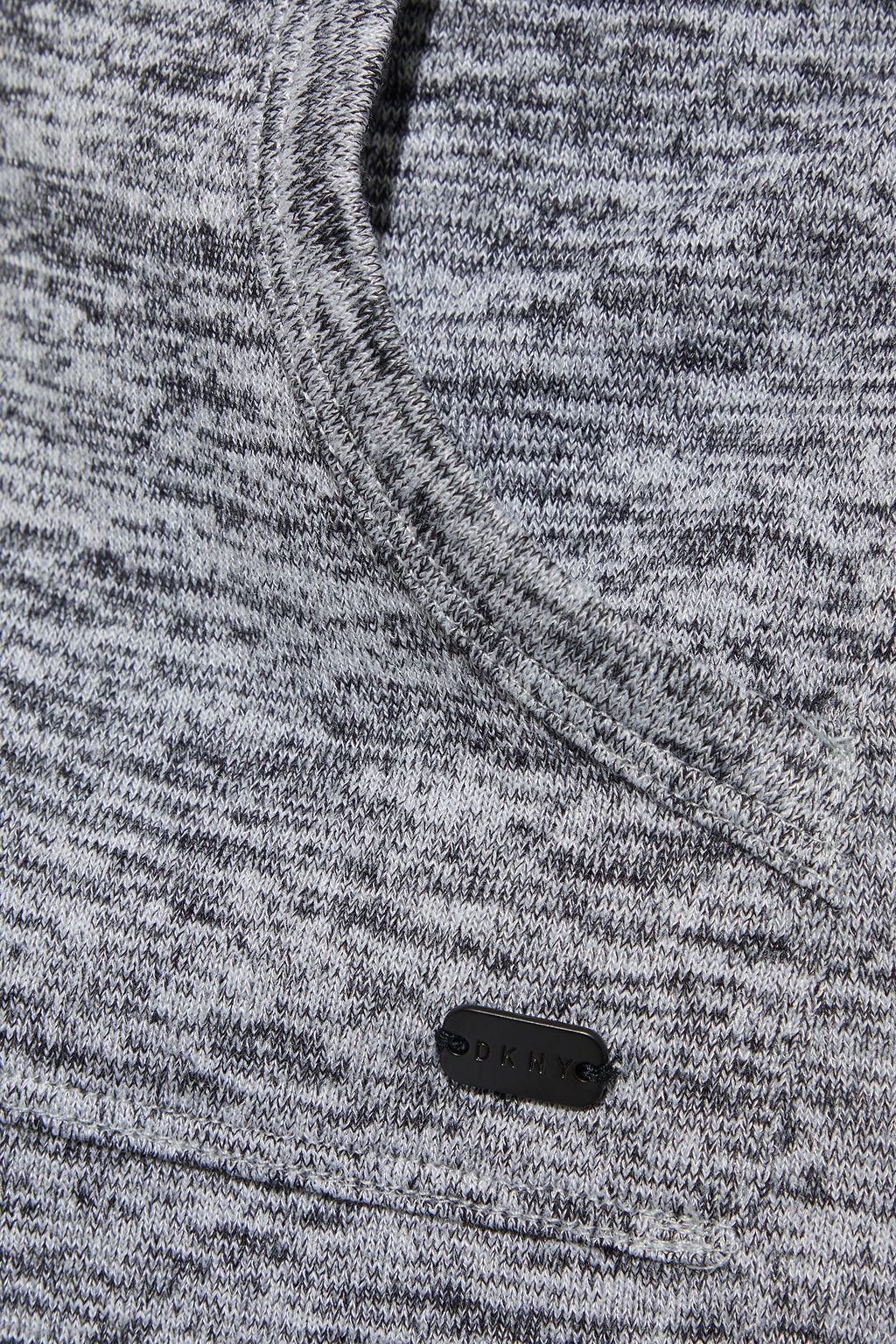 DKNY Mélange stretch-jersey hoodie