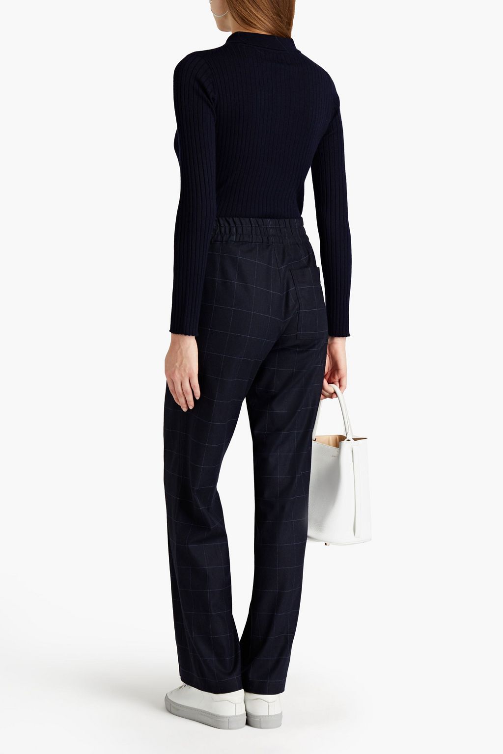 N.PEAL Ribbed cashmere polo shirt