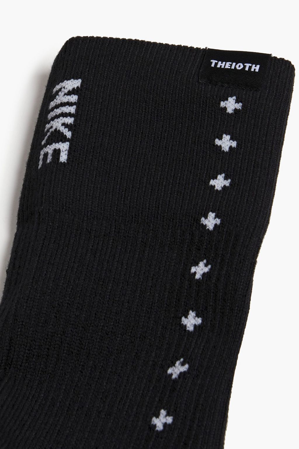 NIKE Logo-appliquéd ribbed intarsia-knit socks