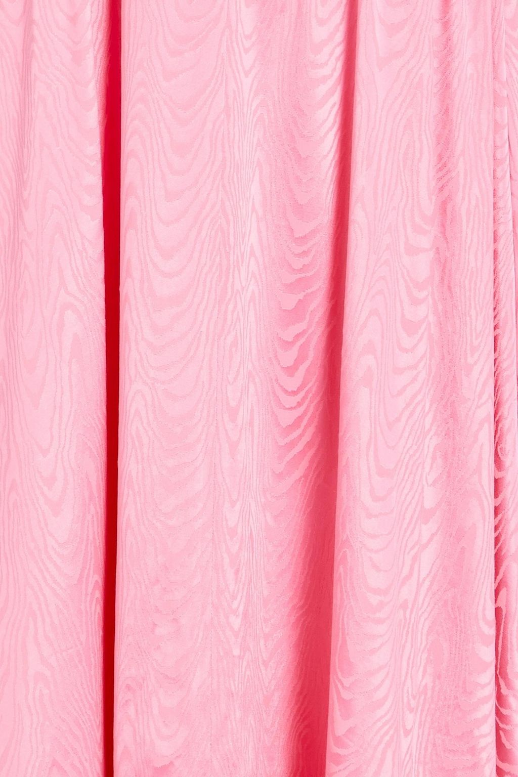 SIMKHAI Gathered moire midi dress