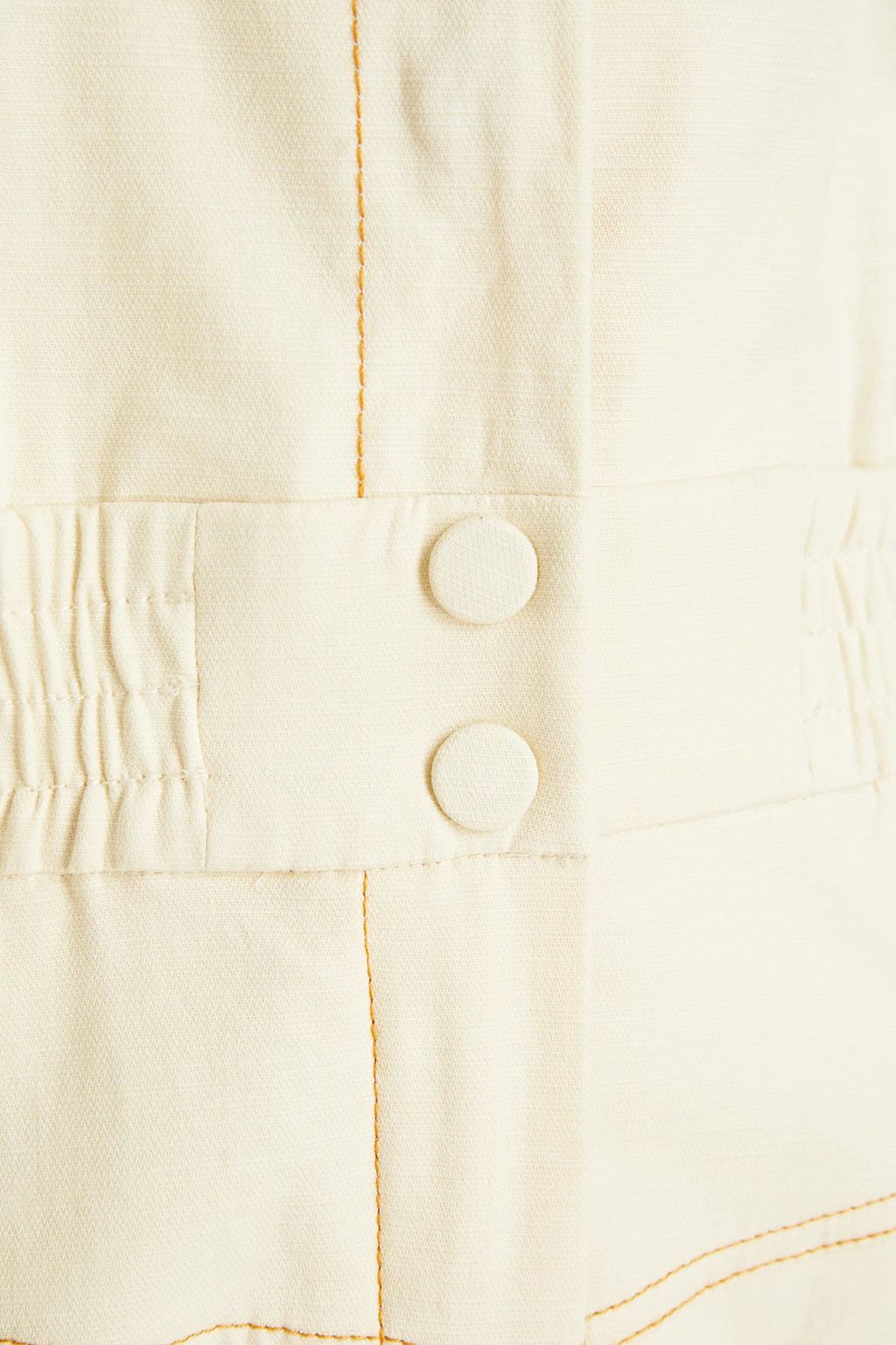 SIMKHAI Gathered slub woven jumpsuit