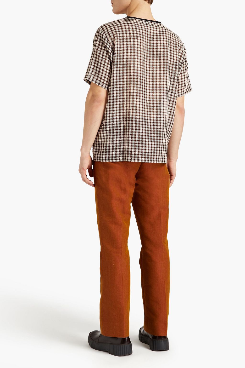 ACNE STUDIOS Belted slub woven suit pants