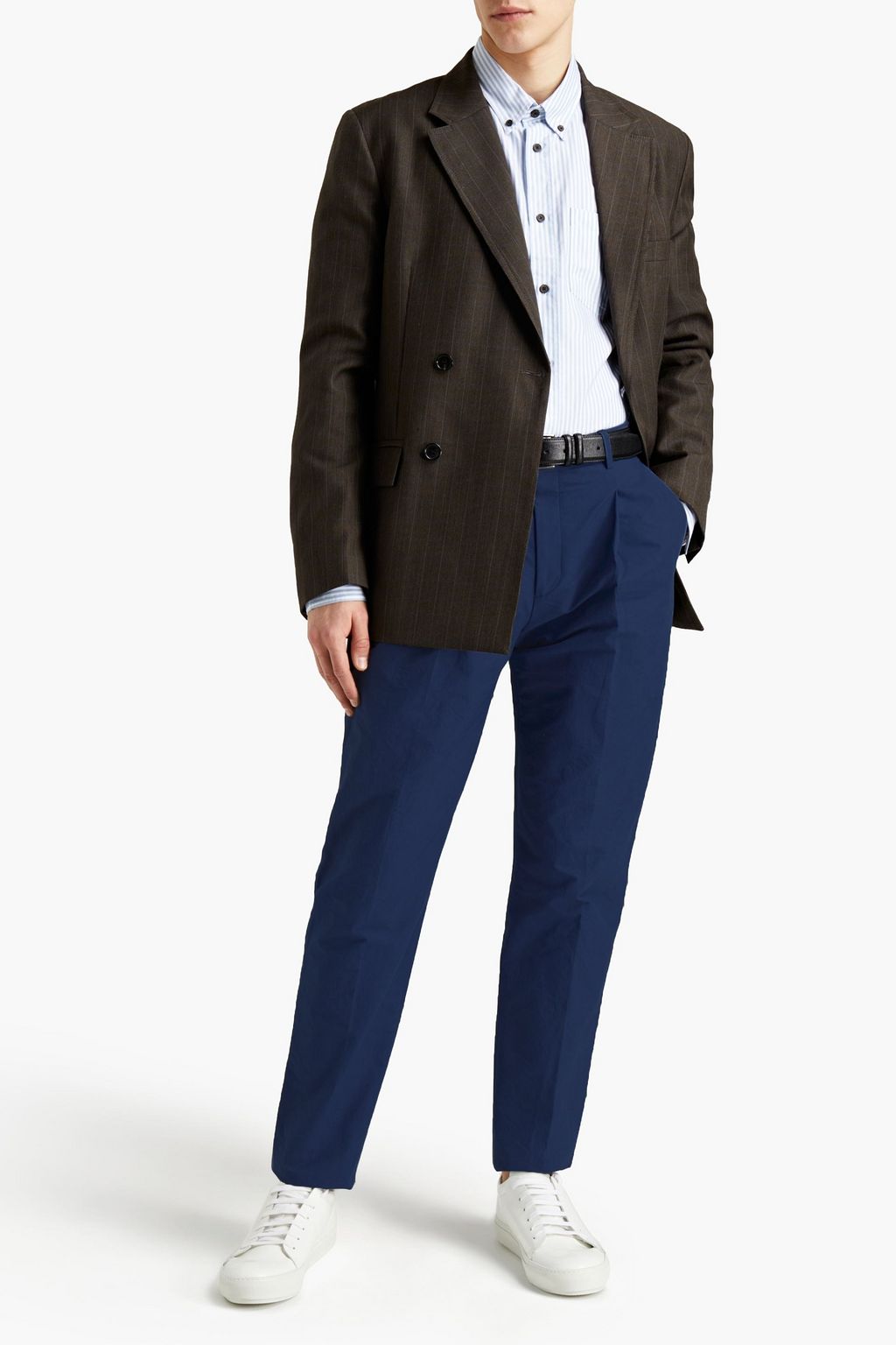 ACNE STUDIOS Pleated cotton-poplin chinos