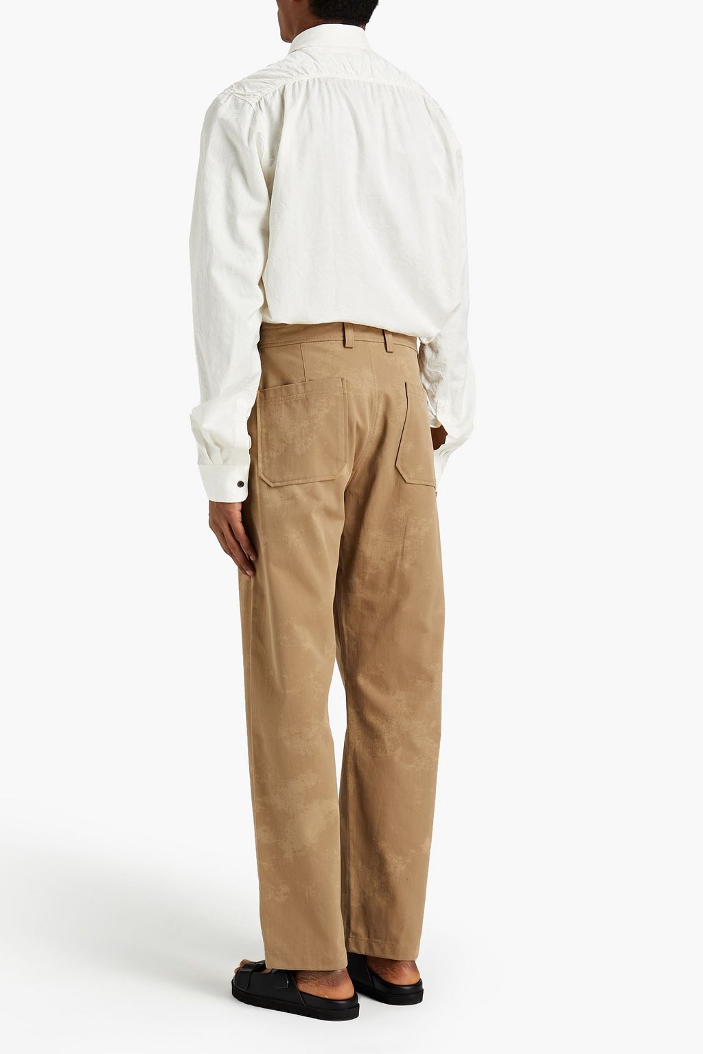 ACNE STUDIOS Printed cotton-twill suit pants