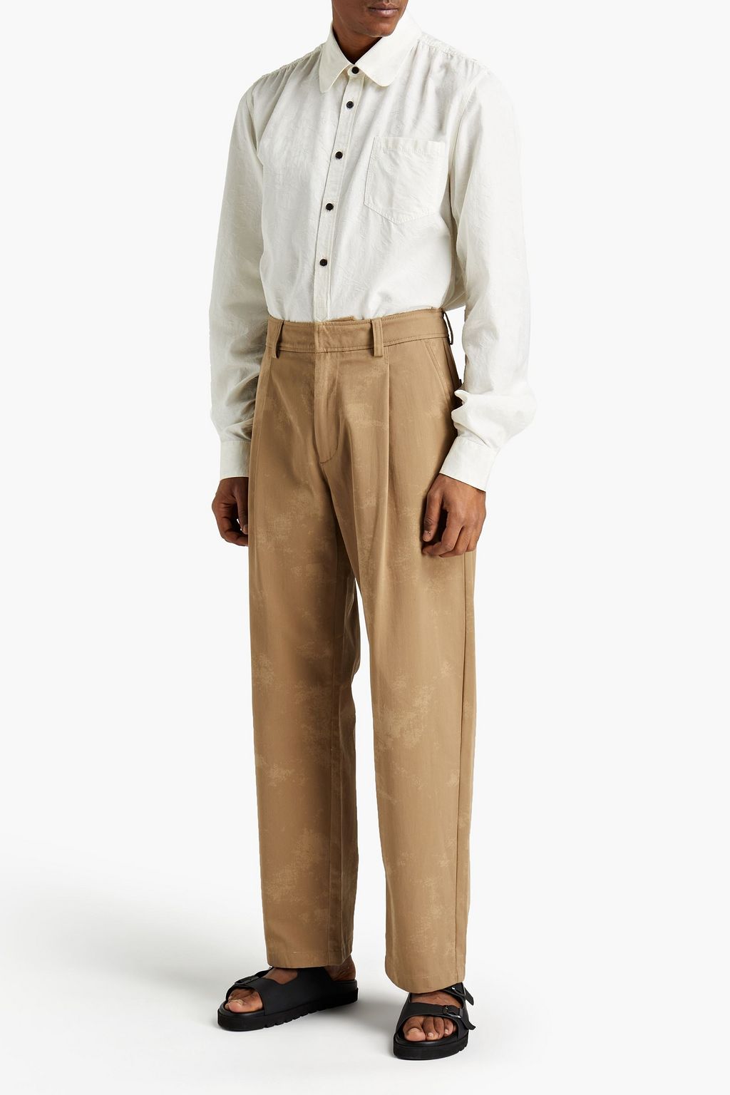ACNE STUDIOS Printed cotton-twill suit pants