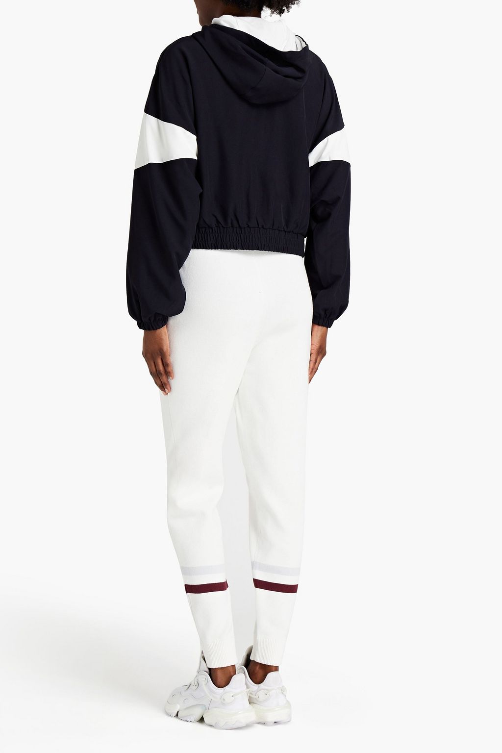 THE UPSIDE Micah two-tone shell hooded jacket
