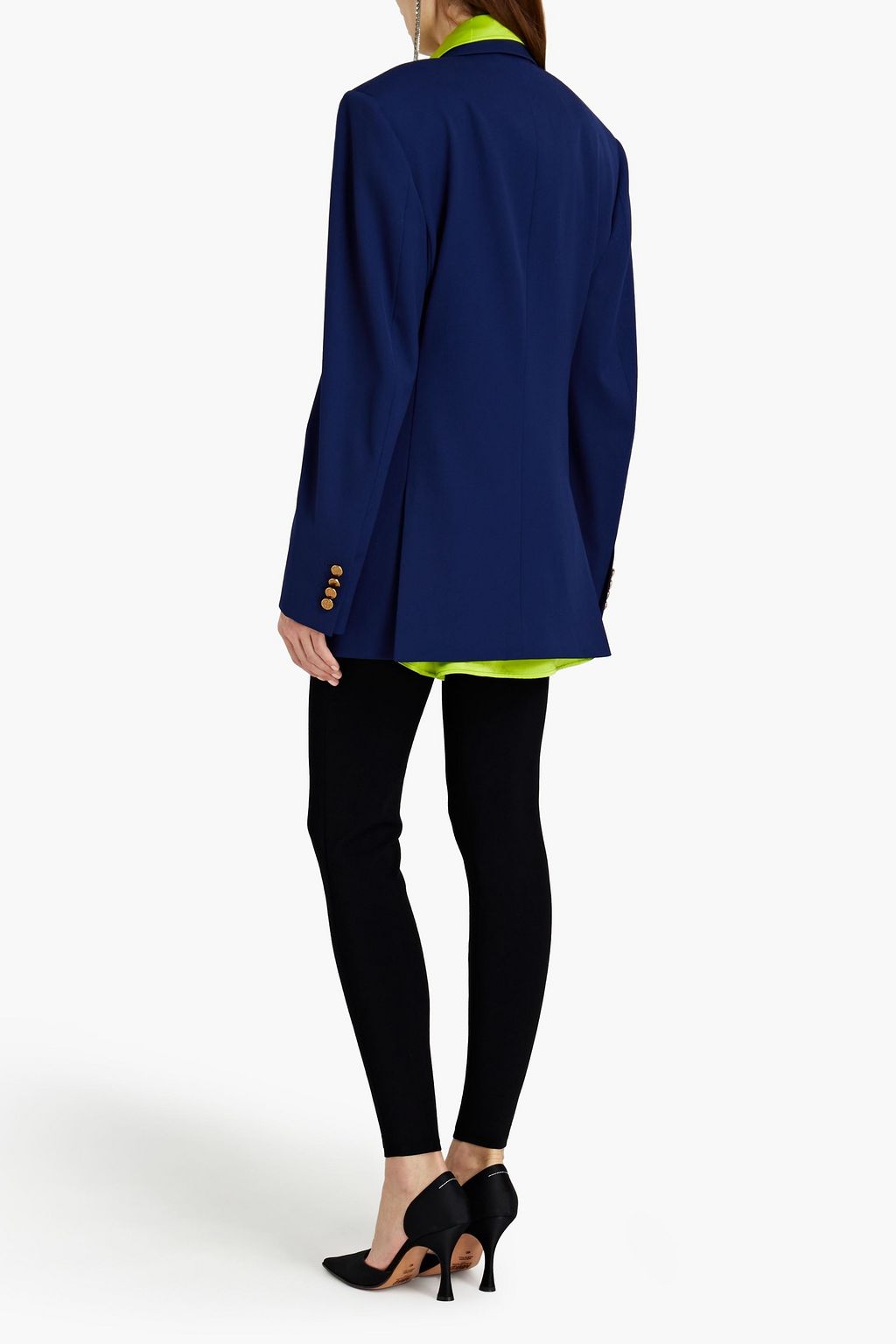 BALENCIAGA Double-breasted wool-blend twill blazer