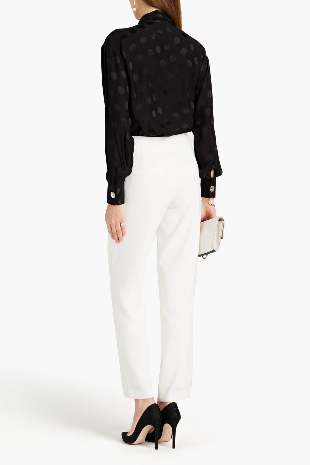 DOLCE&GABBANA Silk-jacquard blouse