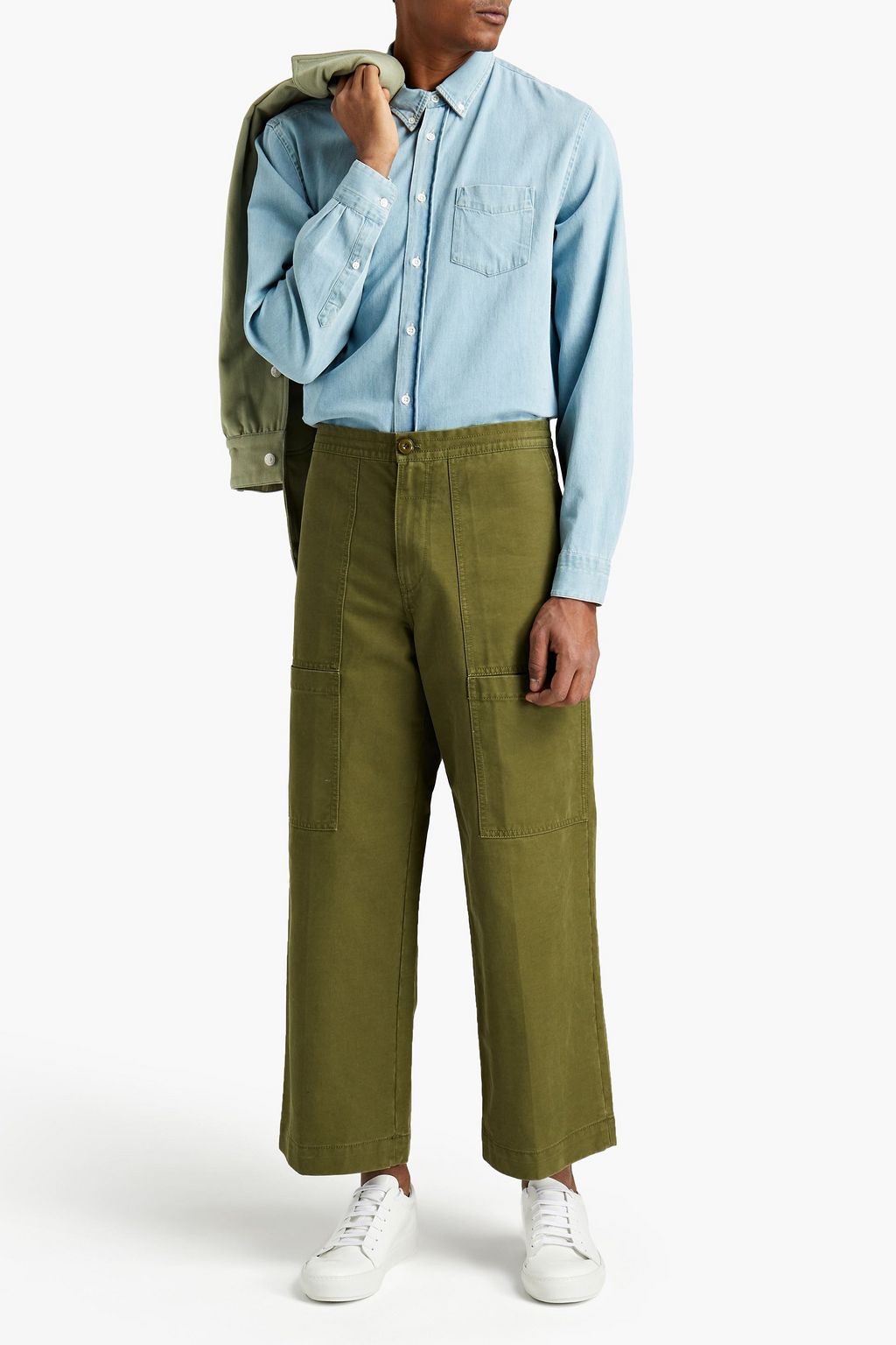 ACNE STUDIOS Cropped cotton-twill chinos