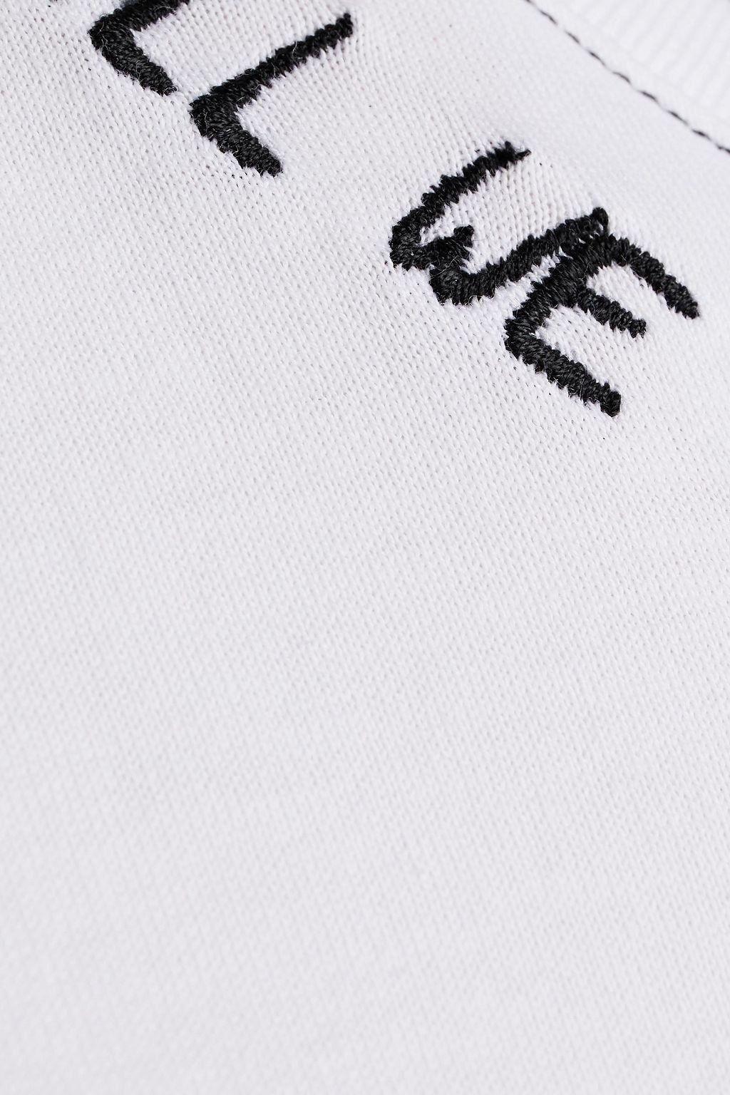 DOLCE&GABBANA Embroidered cotton-jersey top