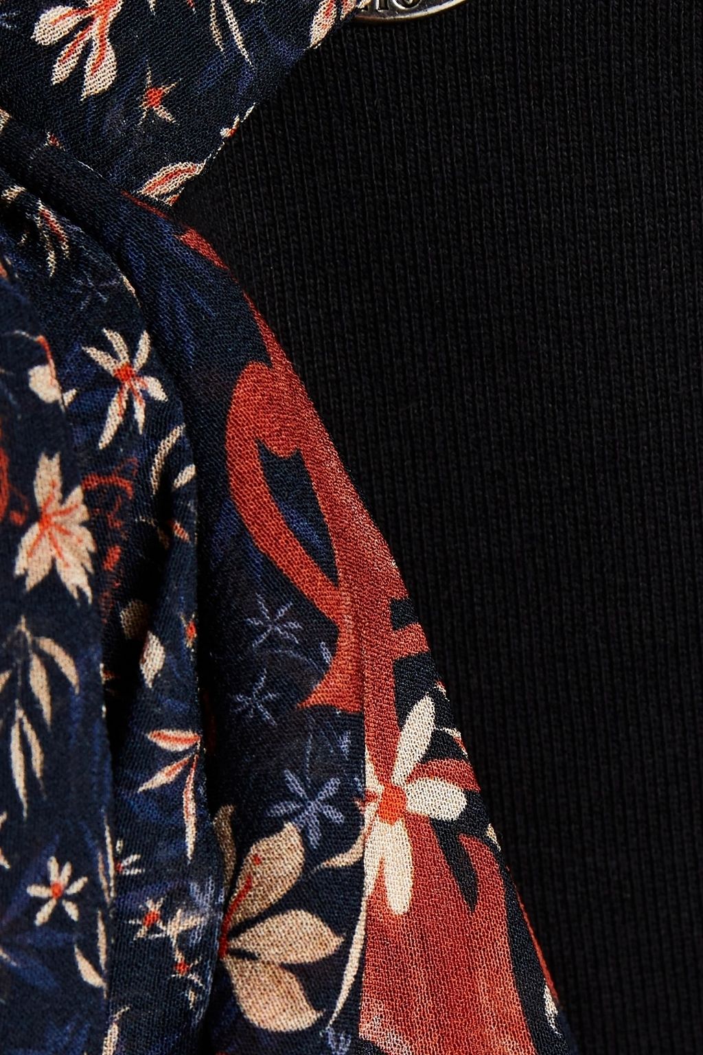 CHLOÉ Embellished French cotton-terry hoodie