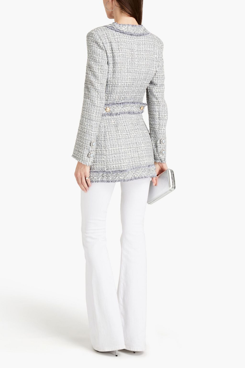 DOLCE&GABBANA Embellished metallic tweed jacket