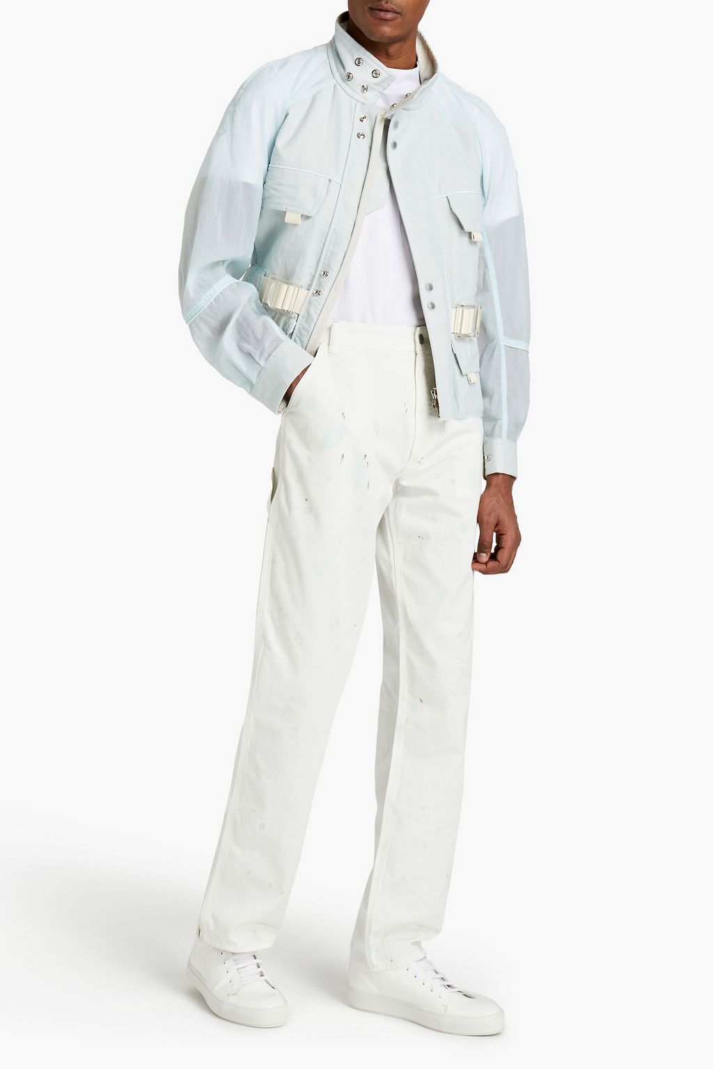 ACNE STUDIOS BLÅ KONST Embroidered painted denim jeans