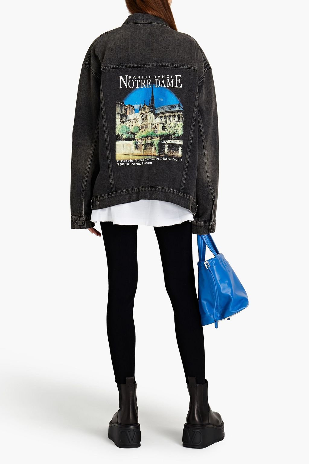 BALENCIAGA Printed denim jacket