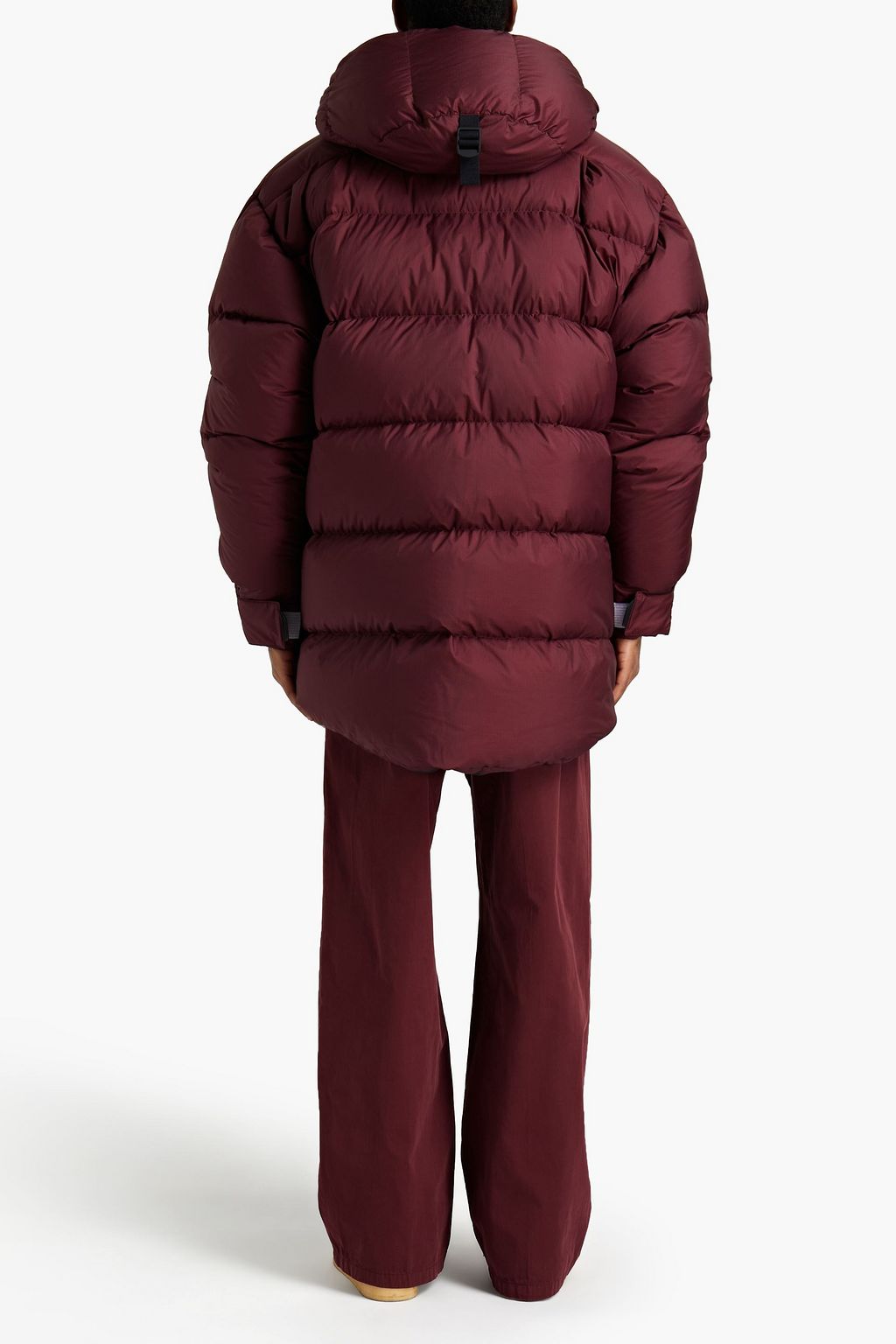 ACNE STUDIOS Printed quilted shell hooded down jacket