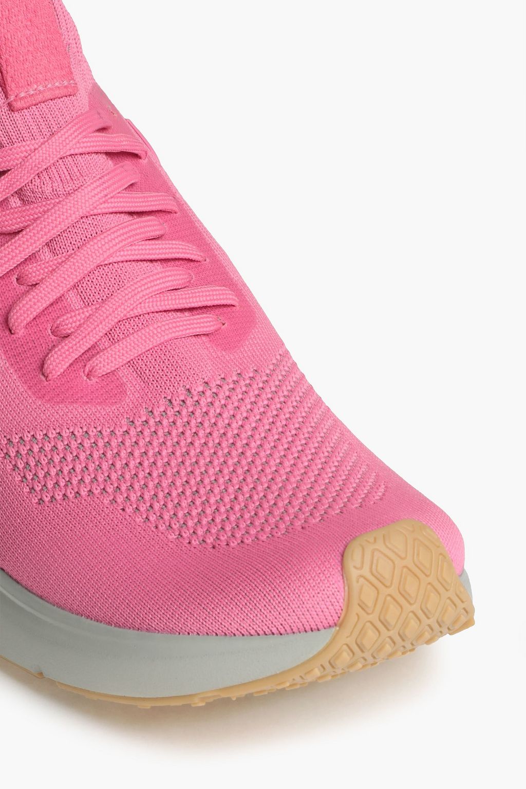 VEJA X RICK OWENS Grosgrain-trimmed stretch-knit sneakers